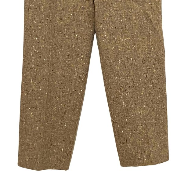 TJ Womens Tweed Pants Size 9 to 10 Beige Twee Light Academia Citycore Anglocore - Picture 3 of 8